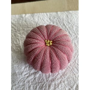 画像1: 縮緬和菓子　菊（ピンク）