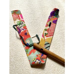画像1: 六苯　雪輪に花　A