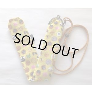 画像: 八苯がま口  猫とお煎餅