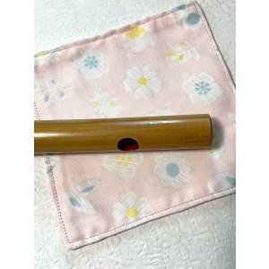 画像: 笛吹き布　ピンク花